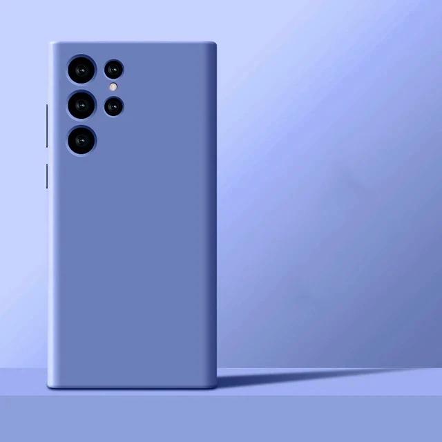 Nové vylepšené pouzdra na telefon z tekutého silikonu pro Samsung Galaxy S24 S23 S22 S21 S20 Ultra Plus A34 A54 5G pouzdro Měkký nárazuvzdorný kryt
