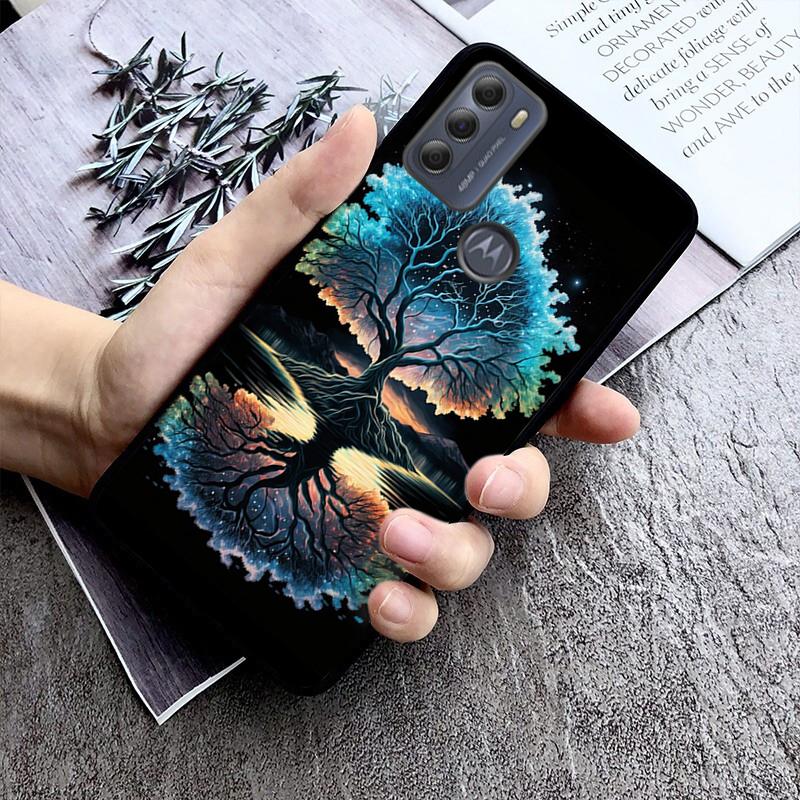 Magiczne Drzewo Kwiat Telefon Etui Do Moto G84 G22 G32 G42 G52 G62 G53 G72 G60 G60S G100 G10 G20 G30 G13 G50 G 5G G Pure
