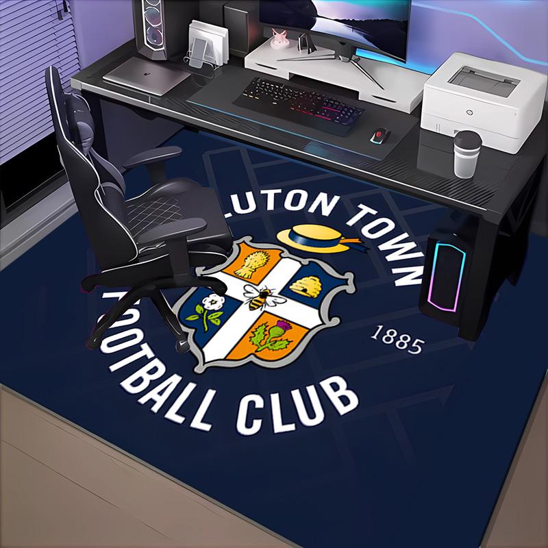 1PC Luton Town Crest Floor Mat for Living Room, Game Rooms, Office, Bedroom, Office Floor Mat Playful Design, Christmas fan gifts