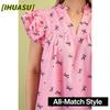 Women's Fashion Casual Short Sleeve V-Neck Blouses & Shirts