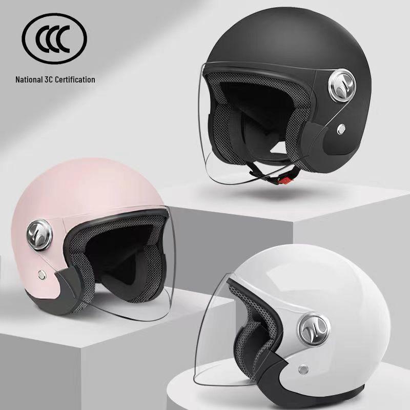 Unisex All-Season Helmet: Winter Warmth, Cute Design, Double Ear Protection for Motorcycles & Electric Scooters