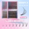 800 Clusters Of Single-Cluster False Eyelashes 9-16Mmdiy Natural Dense D-Song Self-Grafting