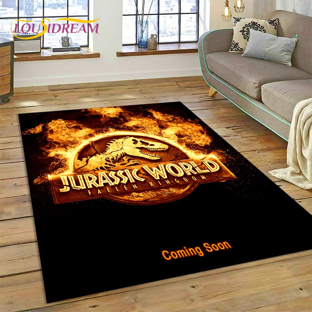 Tappeto Tappeto Tappetino Decorativo Antiscivolo per Soggiorno Camera da Letto, Tappetino per Porta, Decorazione per Divano, Tappeto Cartoon 3D Dinosauro Parco Giurassico Dino