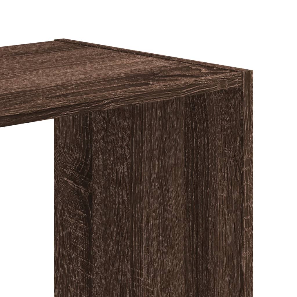 Bookshelf Brown Oak Effect 102x32x108 cm Engineered Wood