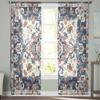 Bohemian Retro Patterns Sheer Curtains for Kids Bedroom Living Room Voile Window Curtains Tulle Drapes