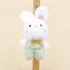 Cute Rabbit Key Holder Plush Ornament Short Plush Stuffed Toy For Gifting And Decor