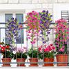 Outdoor Artificial Flowers Artificial Plants Outdoor 4Piece Petunias Silk Bouquet Weatherproof Fade-Proof For Balcony Garden