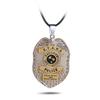 Game Raccoon City Police Badge Pendant Necklace Keychain Gifts Jewelry Accessories