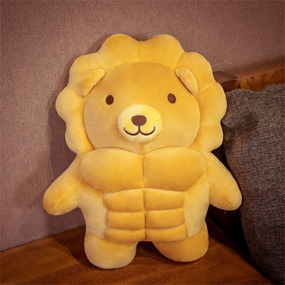 

Stuffed Animals Boyfriend Healing Pillow Muscle Lion Bread Big Toy Muscle Pig Muscle Bear Toys lion 50cm