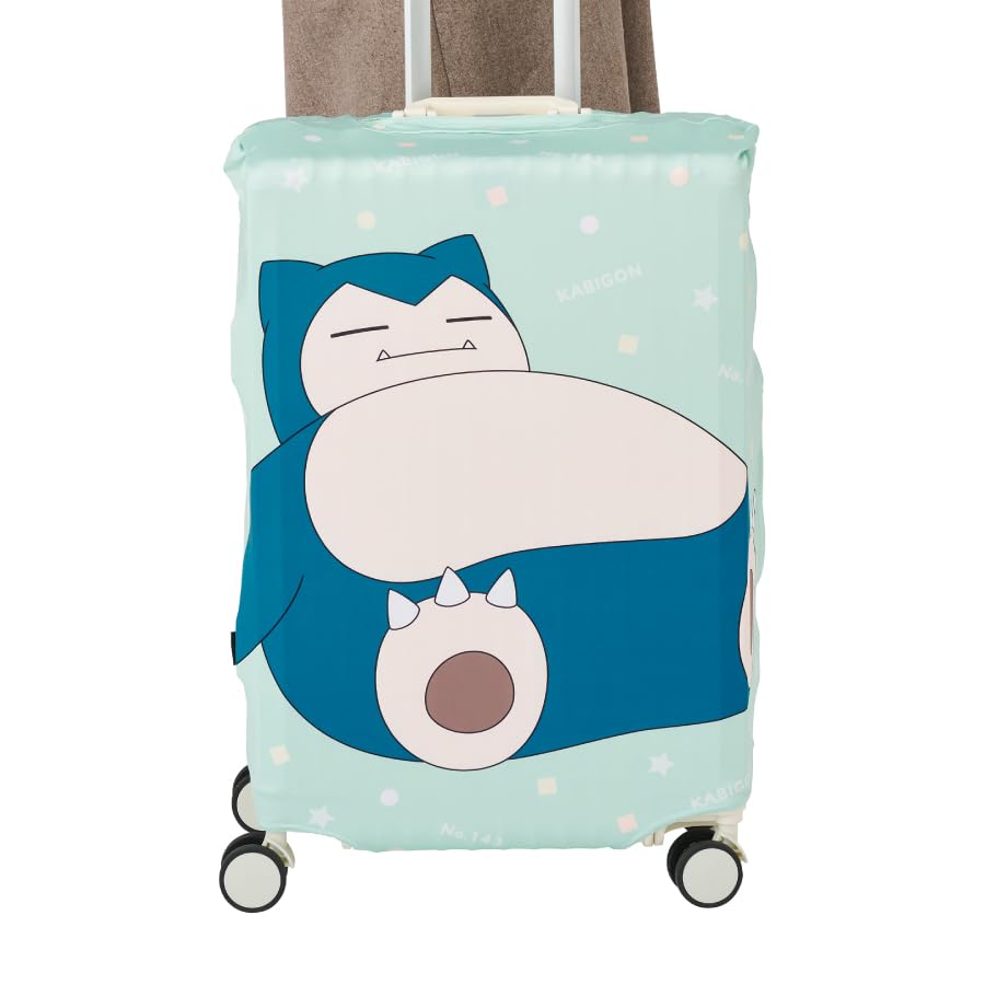 Suitcase Cover Gowell Suitcase Convenient Travel Goods Size Pokémon Cover, (Snorlax (Green), S)