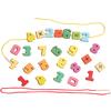 26Pcs Wooden Toys Children Monterssori Educational DIY Stringing Threading Toy Animal Fruit Numbers Kids Birthday Gifts TMZ