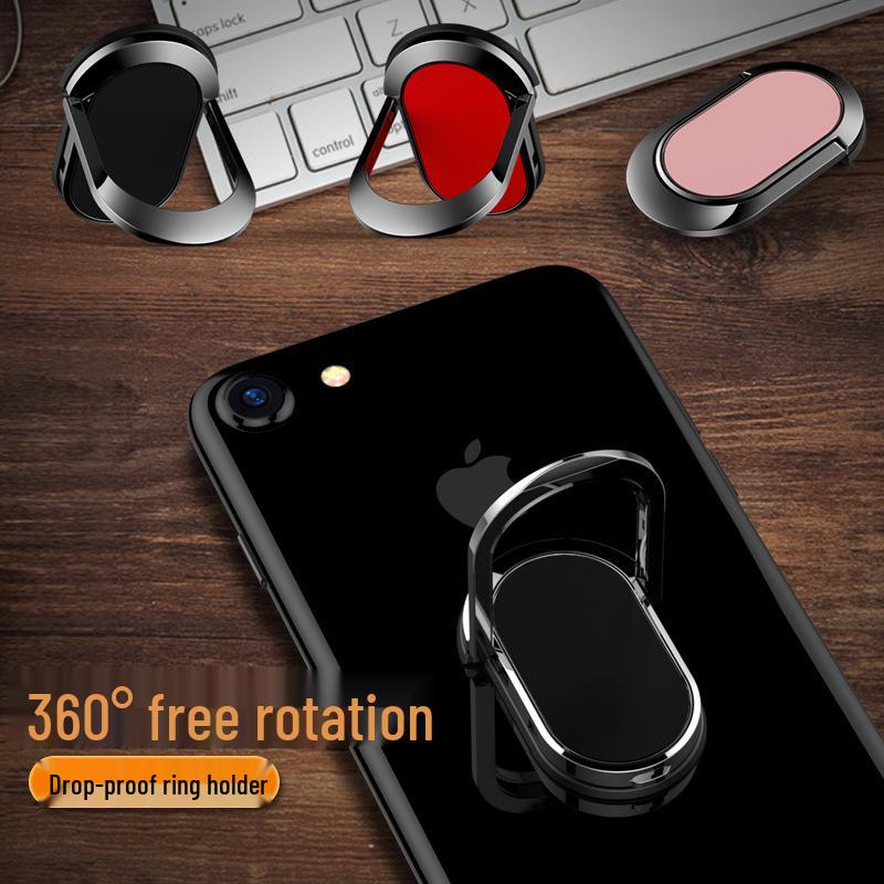 Adhesive Metal Hook Phone Ring Stand with Suction Cup