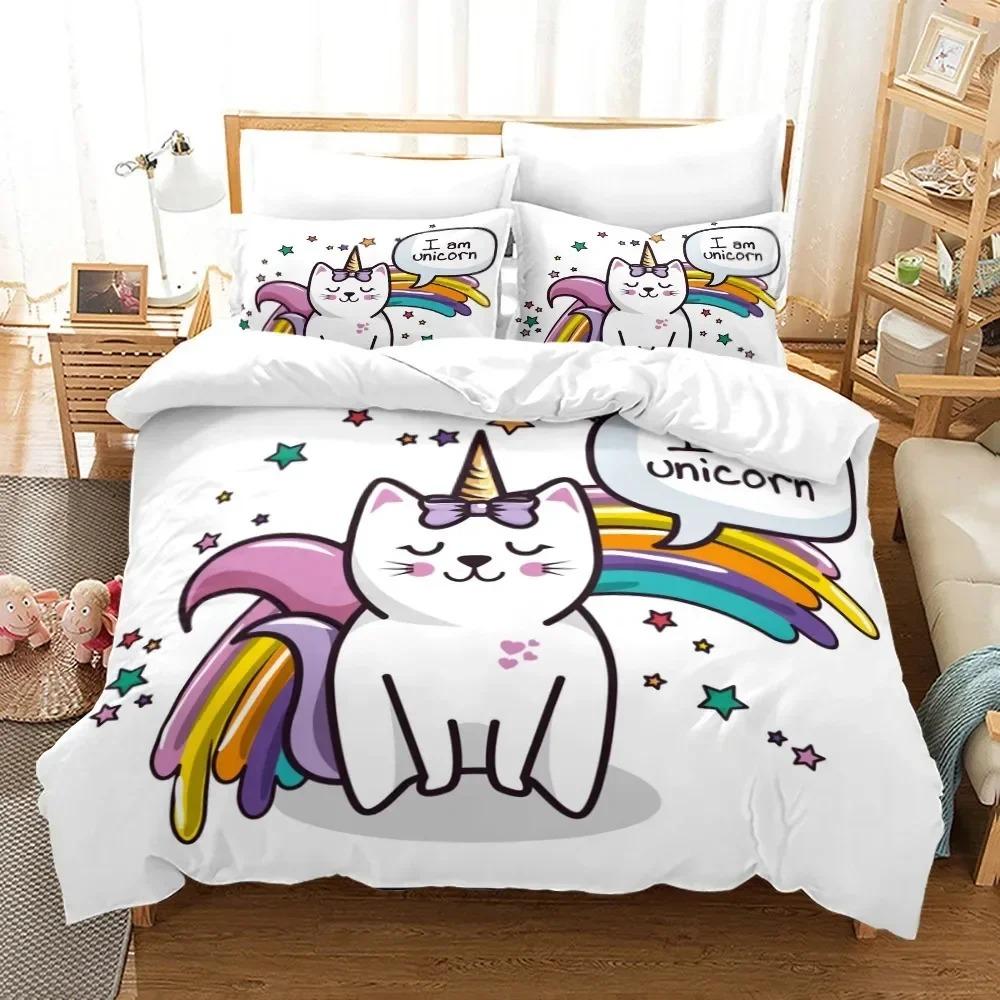 

Кошка Милый Животное 3D Пододеяльник Постельное Белье Одеяло Лен Наволочки Покрывало Домашний Декор Односпальный Двуспальный Твин Кинг Королева EU single(135x200cm)