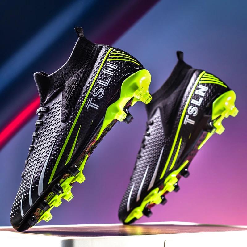 Herren Gesellschaft Fußballplatz Stollen Professional Erwachsene Kinder Fußballschuhe Hohe Qualität Kunstrasen Trainingsspiel Stollen Futsal Sneaker
