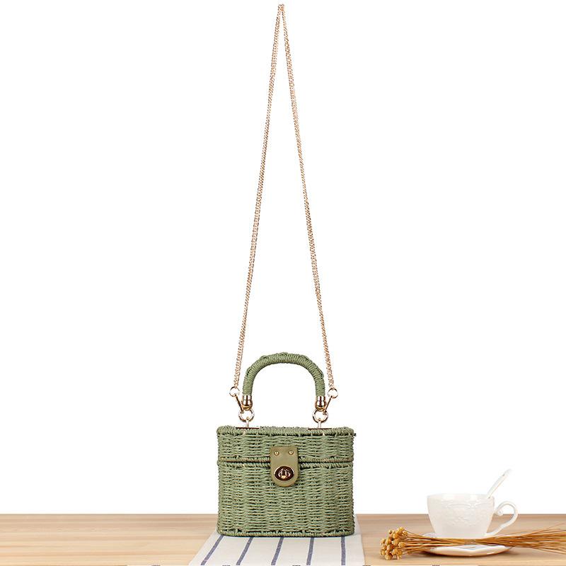 New Woven Bag with Adjustable Strap, Japanese Korean Inspired Paper Rope Crossbody Purse, Minimalist Dual-Use Shoulder Bag for Casual Outings