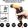 Portable Intelligent Electric Pressure Washer Pump 100W 160 PSI 12V Portable Pressure Powerful Washing Kit with 21.3 Feet PVC Ho