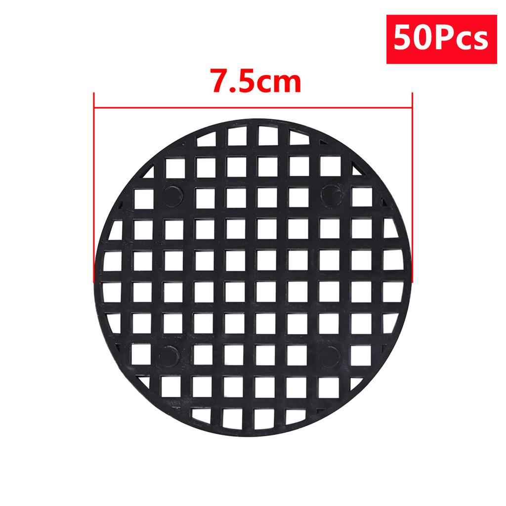 30Pcs Flower Pot Hole Mesh Pad 2.5/4.5/7.5cm Diameter Round Bonsai Basin Bottom Breathable Gasket Prevent Soil Loss Nettings