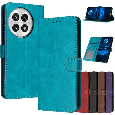 Étui en cuir à rabat magnétique pour OnePlus 13T 13S 13T 13 T One+ Plus 1+ 13T PKX110 CPH2647 Étuis Couleur unie Peau Portefeuille Sacs