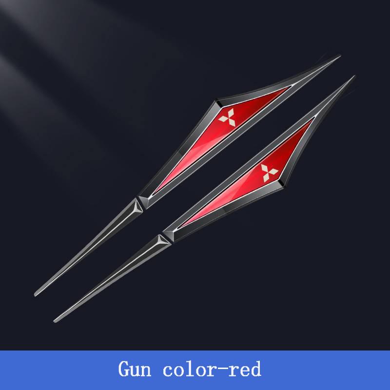 

Car Metal Blade Fender Logo Sticker For Mitsubishi Outlander L200 Eclipse Cross Triton ASX EVO Lancer Mirage Pajero Attrage