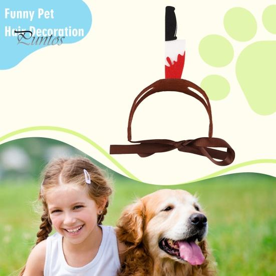 Halloween Dog Hairband Pet Cosplay Party Hair Hoop Dress-up Costume Accessories Funny Headband for Cats Dogs Parties Photoshoots Festivals