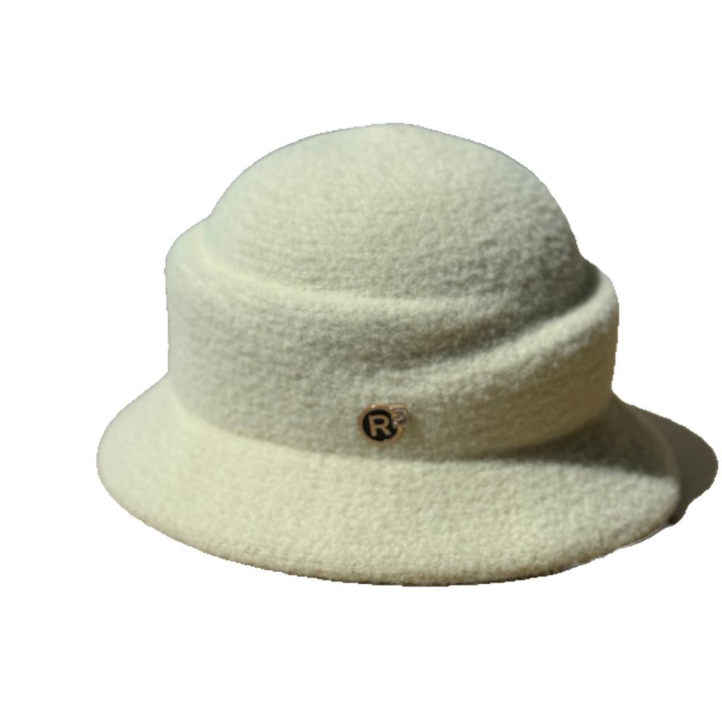 Hepburn Style Woolen Top Hat for Women in Autumn and Winter Elegant and Warm Fisherman Hat High End New Fashion Basin Hat