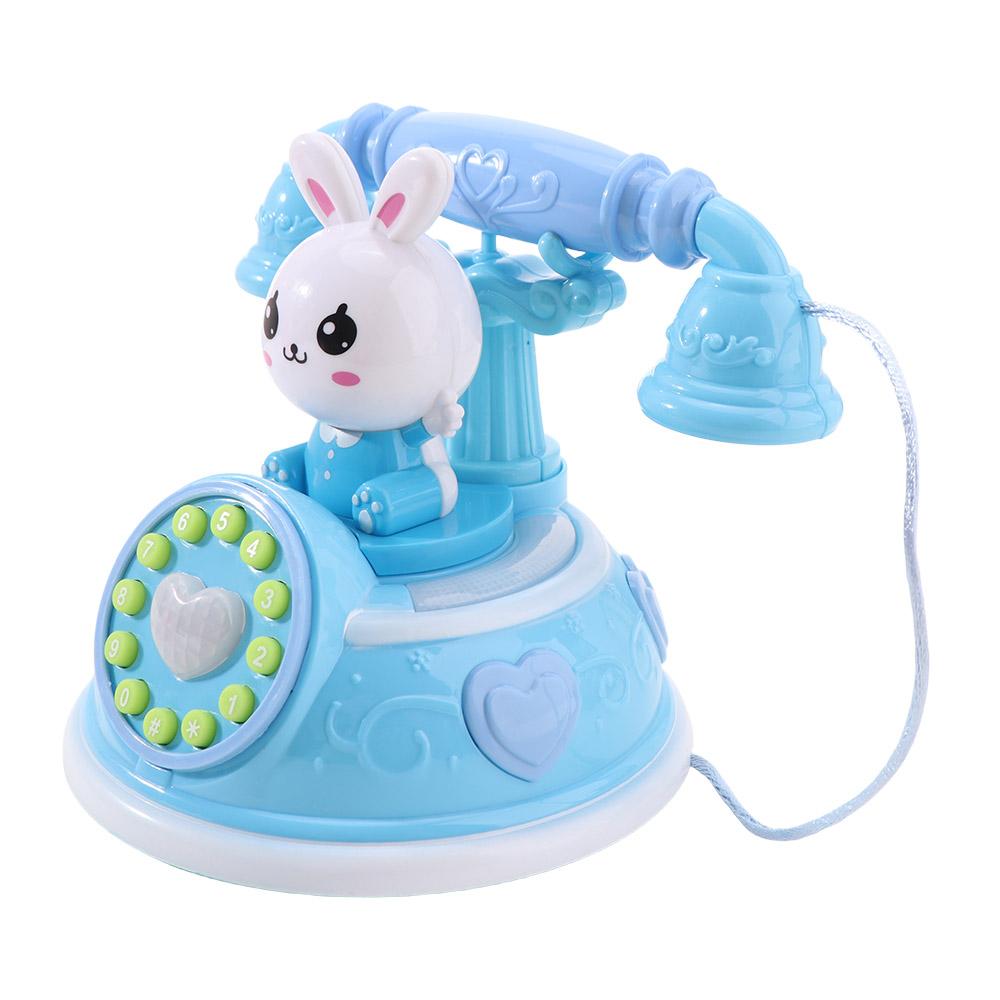 Mit Musik Sound Licht Simuliertes Telefon Spielzeug Kaninchen Simulation Festnetztelefon Kinder Geschenk