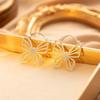 Silver Needle Geometric Heart Hoop Earrings - Retro & High-End Style for a Bold Look