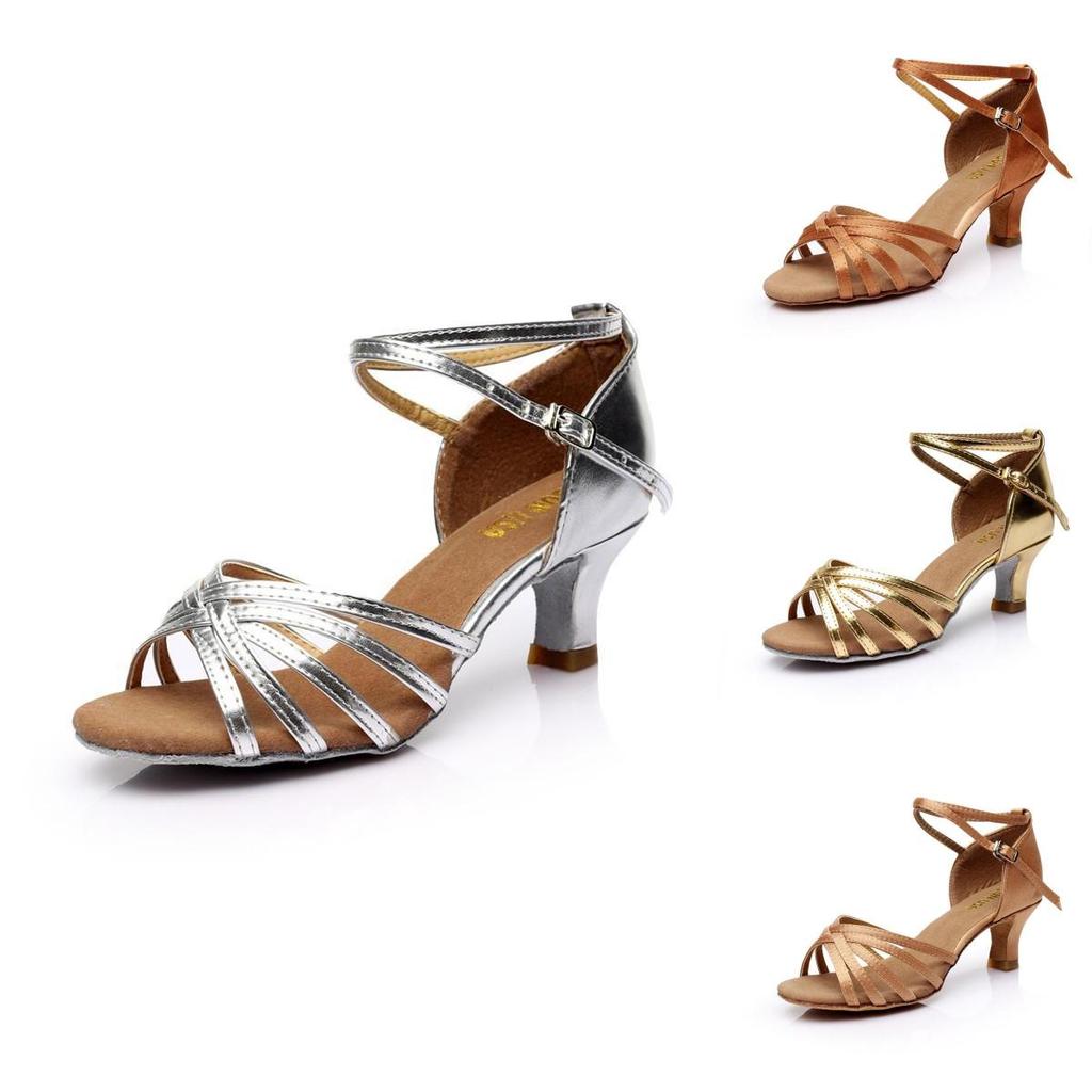 Lyxiga Satin Damskor för Modern Dans, Bollrum, Latin, Tango med Bekväm 5 cm Klack