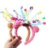 1PC Cartoon Sausage Mouth Wool Roll Hairbands Kids Lovely Funny Headband Ornament Hoops Band Hair Accessories Autumn And Winter