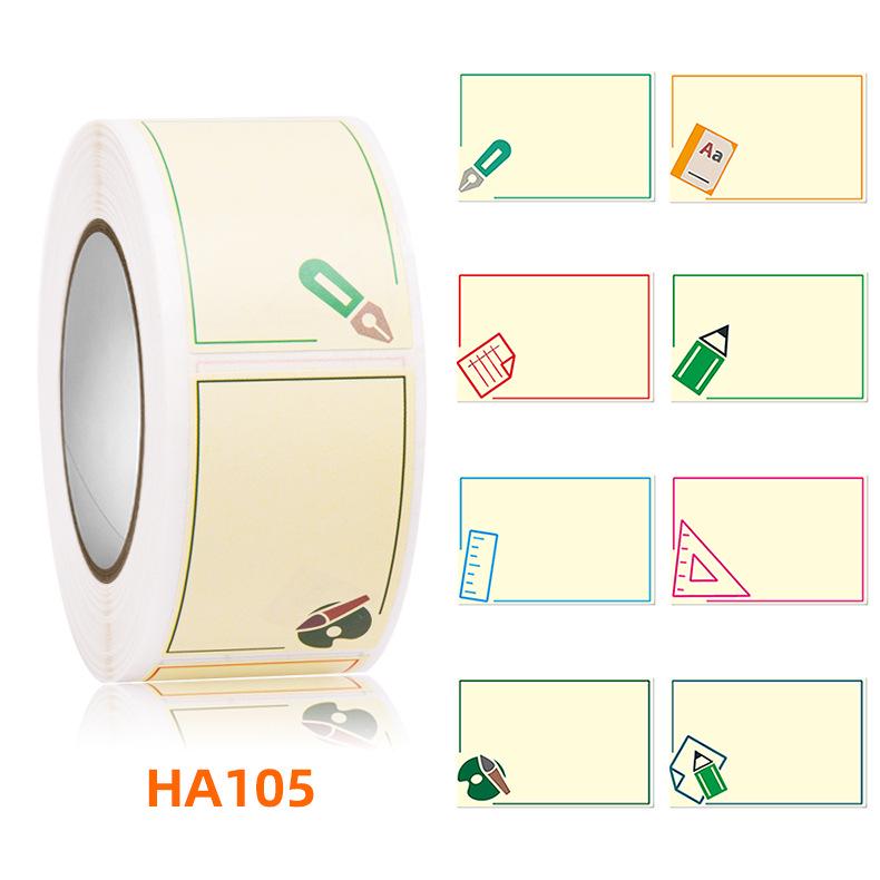 350 Cartoon-Namensaufkleber für Kinder – Selbstklebend für die Schule