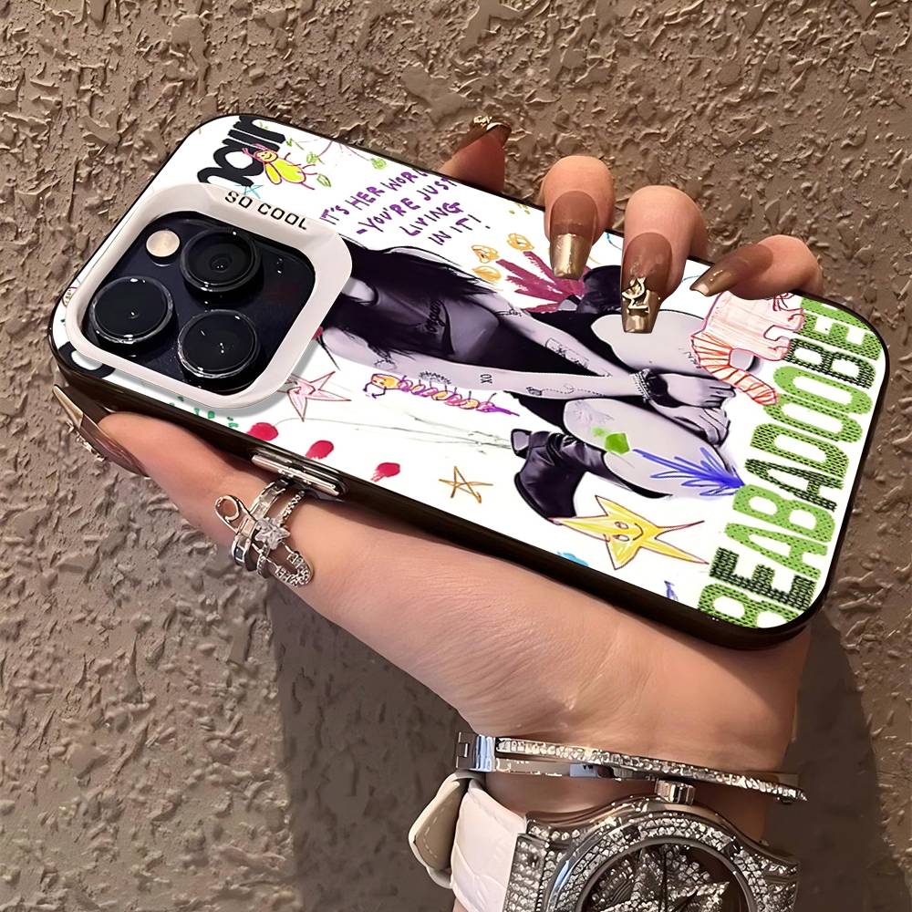 Rock Singer B-Beabadoobee Phone Cover For IPhone 16 15 14 13 12 11 17 Pro Max Plus Color Silver Shell