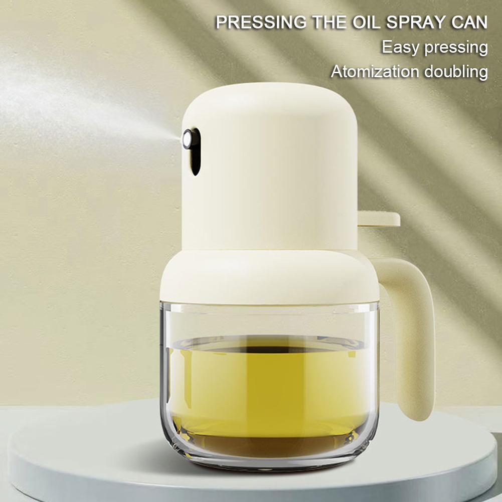 Transparent Oil Bottle With Sprayers Refillable Soys Sauce Vinegar Sprayers For Barbecue Use