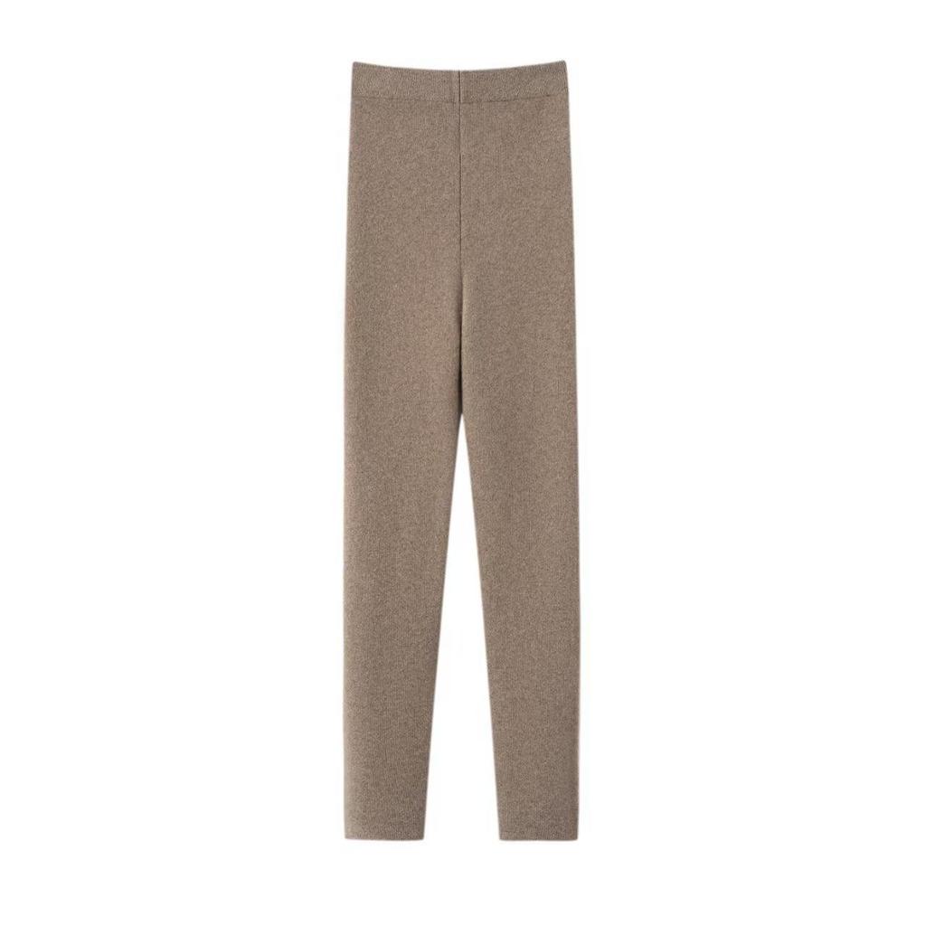 Leggings Donna 100% Puro Cashmere - Autunno/Inverno, Senza Cuciture, Caldi, Lavorati a Maglia, Versatili