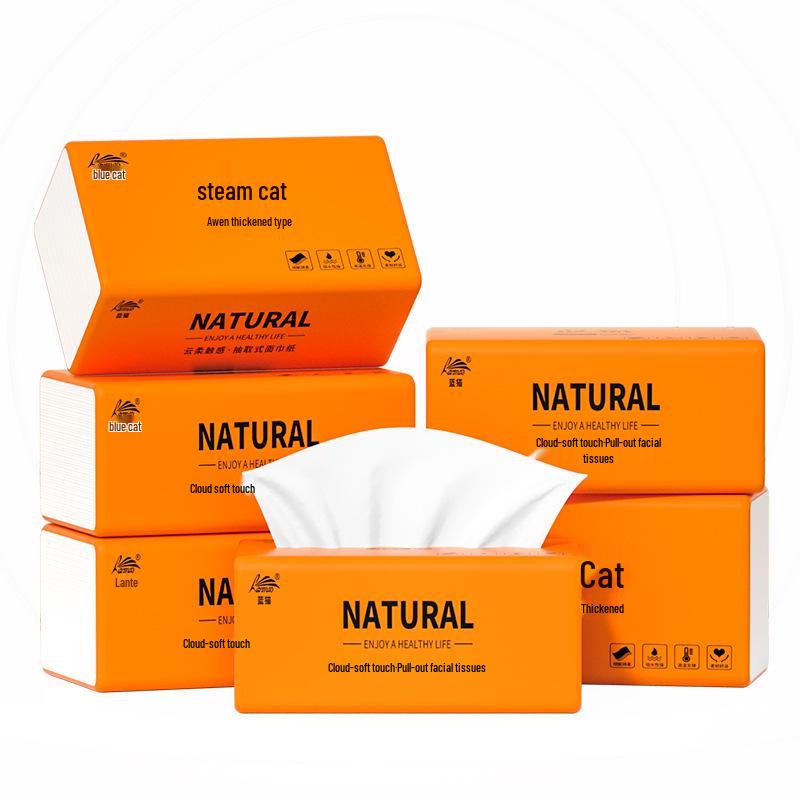Large Pack Household Facial Tissue & Napkin Set: 10 Packs of Large Hand Towels and Toilet Paper; 270-Sheet Value Pack.