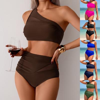 Costume da bagno estivo femminile bikini da donna sexy a vita alta costume da bagno da spiaggia