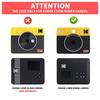 HIYQIN Protective Case for Kodak C300R/Mini Shot 3 Retro 2-in-1 Camera, PU Leather Bag with Adjustable Shoulder Strap - Black