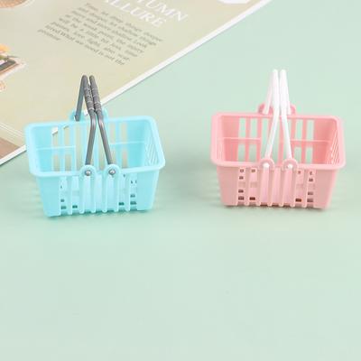 2 Stücke Puppenhaus Einkaufen Handkörbe Modell Puppenhaus Mini Supermarkt Korb Spielzeug