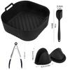 23Cm Xl Xxl Silicone Mold For Air Fryer For Ninja 180Cosori 5.5L/6L/6.1L Phi Series 2000 6.2L Na230 Air Fryer Accessories