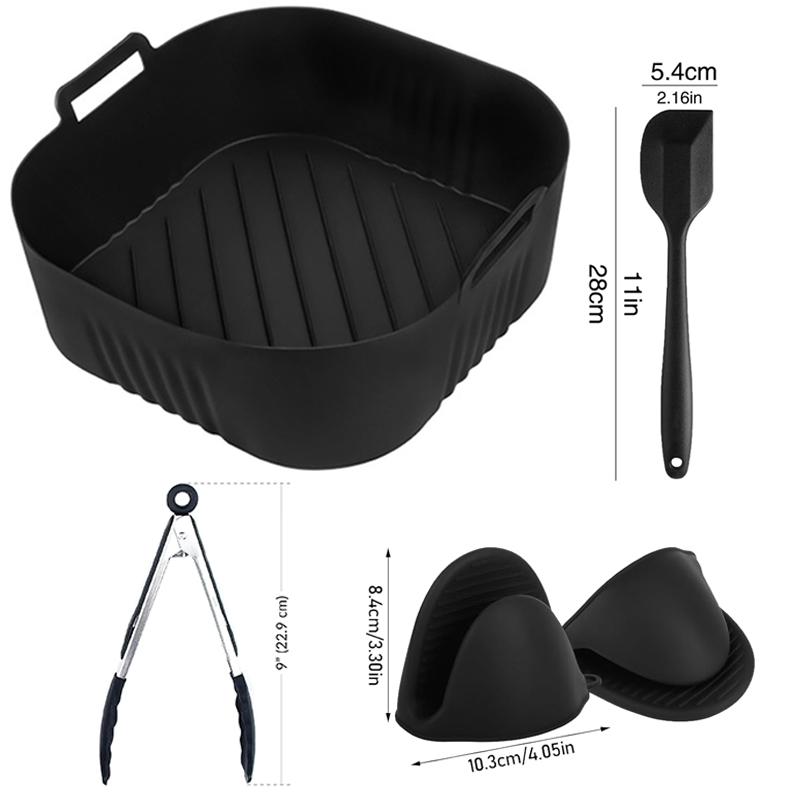 

23см XL XXL Силиконовая форма для аэрофритюрницы для Ninja 180, Cosori 5.5л/6л/6.1л, Серия Phi 2000 6.2л Na230 Аксессуары для аэрофритюрницы