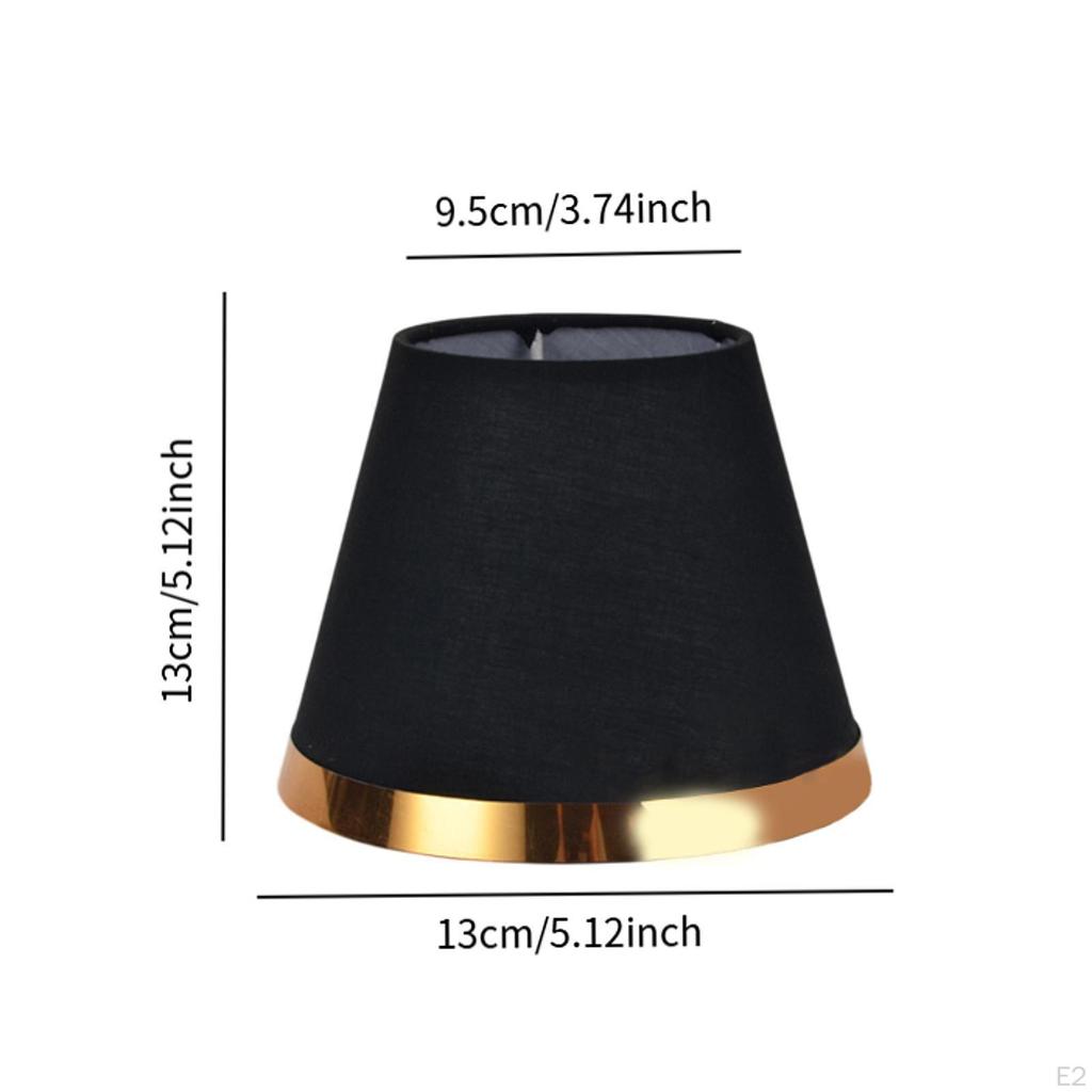 Chandelier Lamp Cover Fits E14 Bulb Cloth Fabric Multifunctional 13x13cm Decorative for Pendant Wall