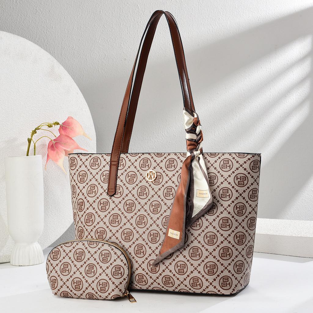 Tote Bag Checkerboard Child and Mother Bag Large Capacity Shoulder Messenger Bag Handbag Women's Bag S