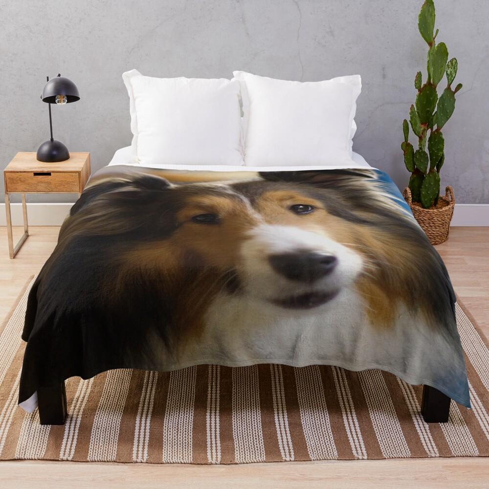 Sheltie Throw Blanket