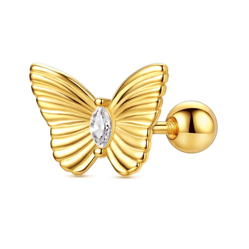 New 925 Silver Earrings Butterfly Sunflower Luminous Firefly Iris Hoop Earring For Women Making Jewelry Gift