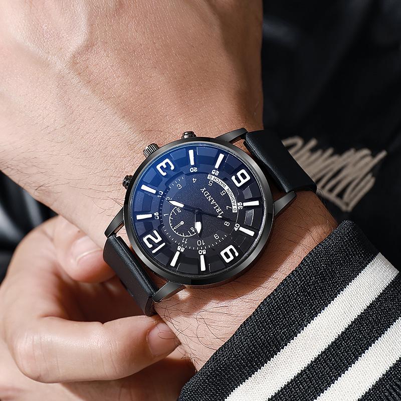 Fashion Arabic Dial Men Quartz Watch Casual Silicone Strap Sports Watches For Man Clock Best Gifts Clock for Husband,Family,Friend