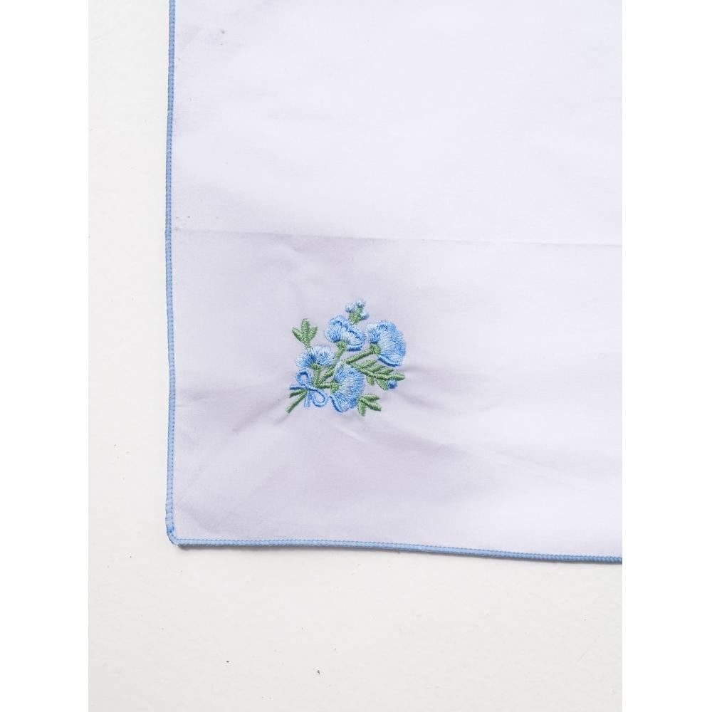 Daiso Broderi Lommetørkle Blå