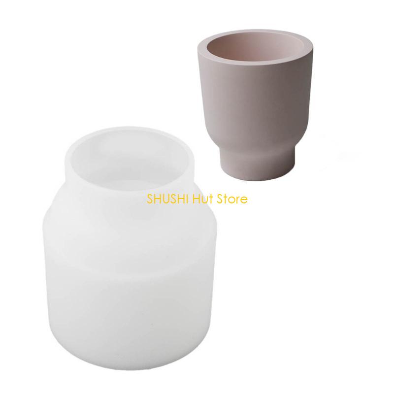 Versatile Silicone Mold for Making Jar Pottery Plaster Ornament Home Decoration D57B