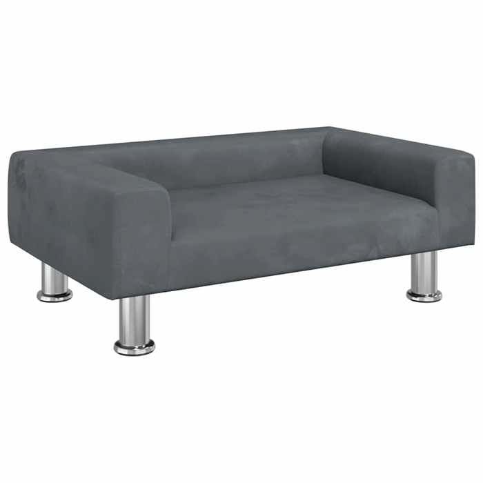 VidaXL Children's Sofa Dark Grey 70x45x26.5 Cm Velvet 3196331
