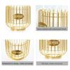 Iron Coffee Capsule Storage Basket Large Capacity Household Coffee Pod Holder Irregular Shape Coffee Creamer Container