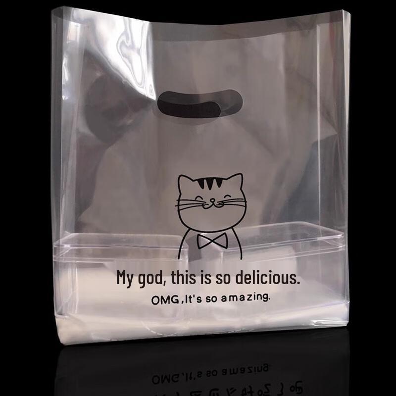 Прозрачные одноразовые пластиковые пакеты для еды на вынос Miaojiayi