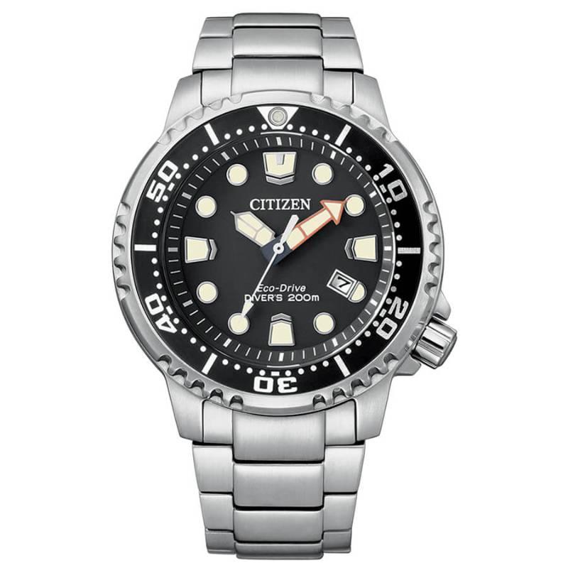 

CITIZEN Screw-in bottom cover and crown Quartz Steel Strap 44mm men s watch black dial BN015061E чорний